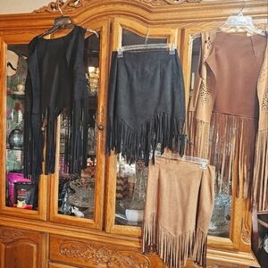Cute. Fringe Vests & Skirts